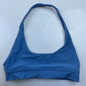 Frankies Bikinis Blue Stevie Halter Bikini Top